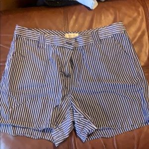 Van Heusen blue and white striped shorts